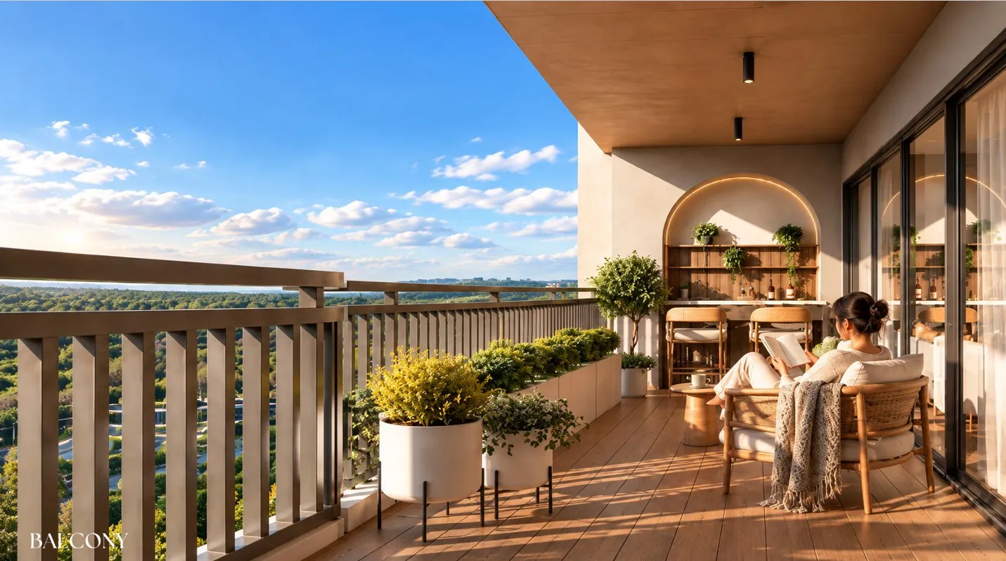 Balcony with a view